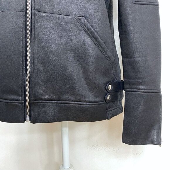 SPORT THE KOOPLES BLACK QUILTED ZIP JACKET - L - Picture 5 of 11